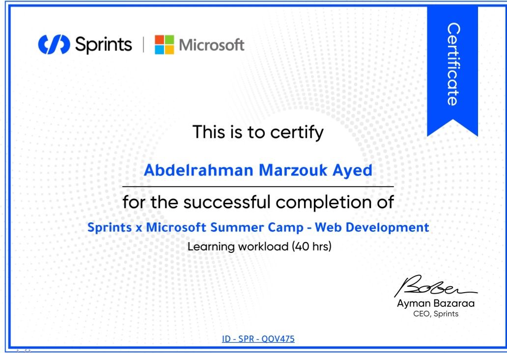 Sprints x Microsoft Web Development Camp