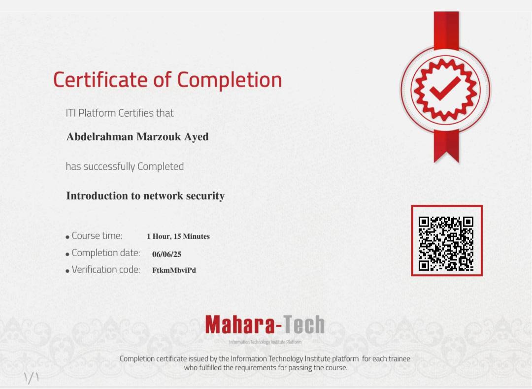 Introduction to Network Security