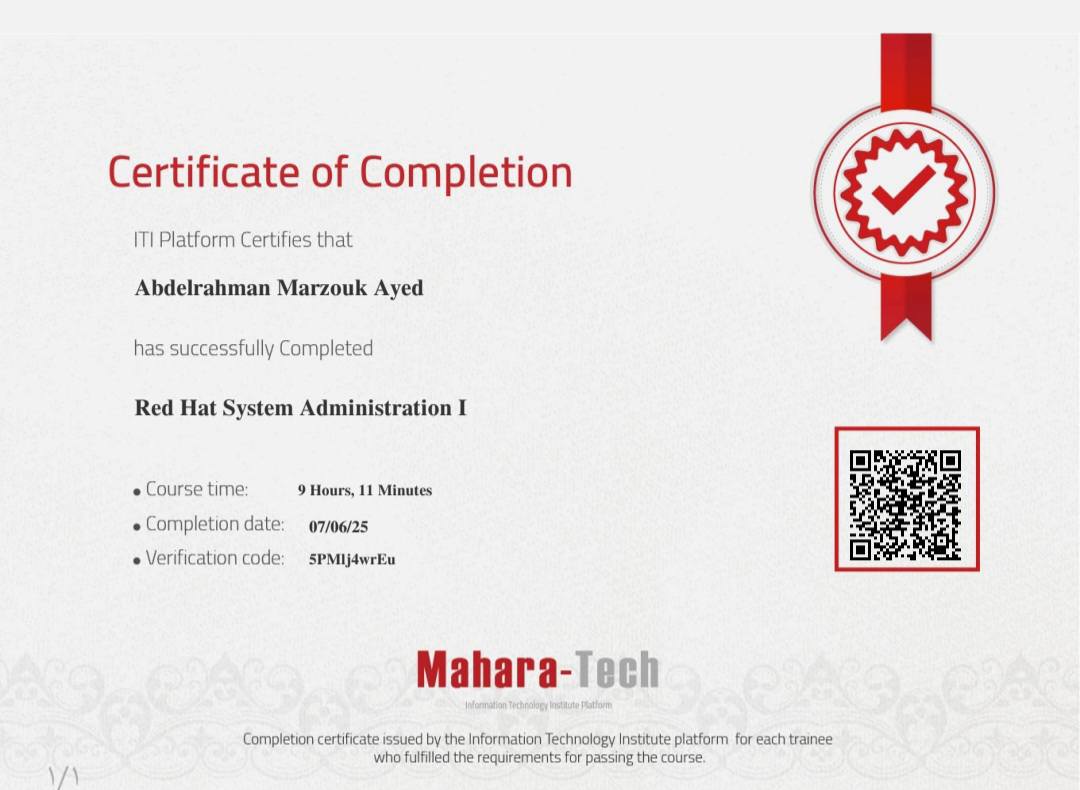 Red Hat System Administration