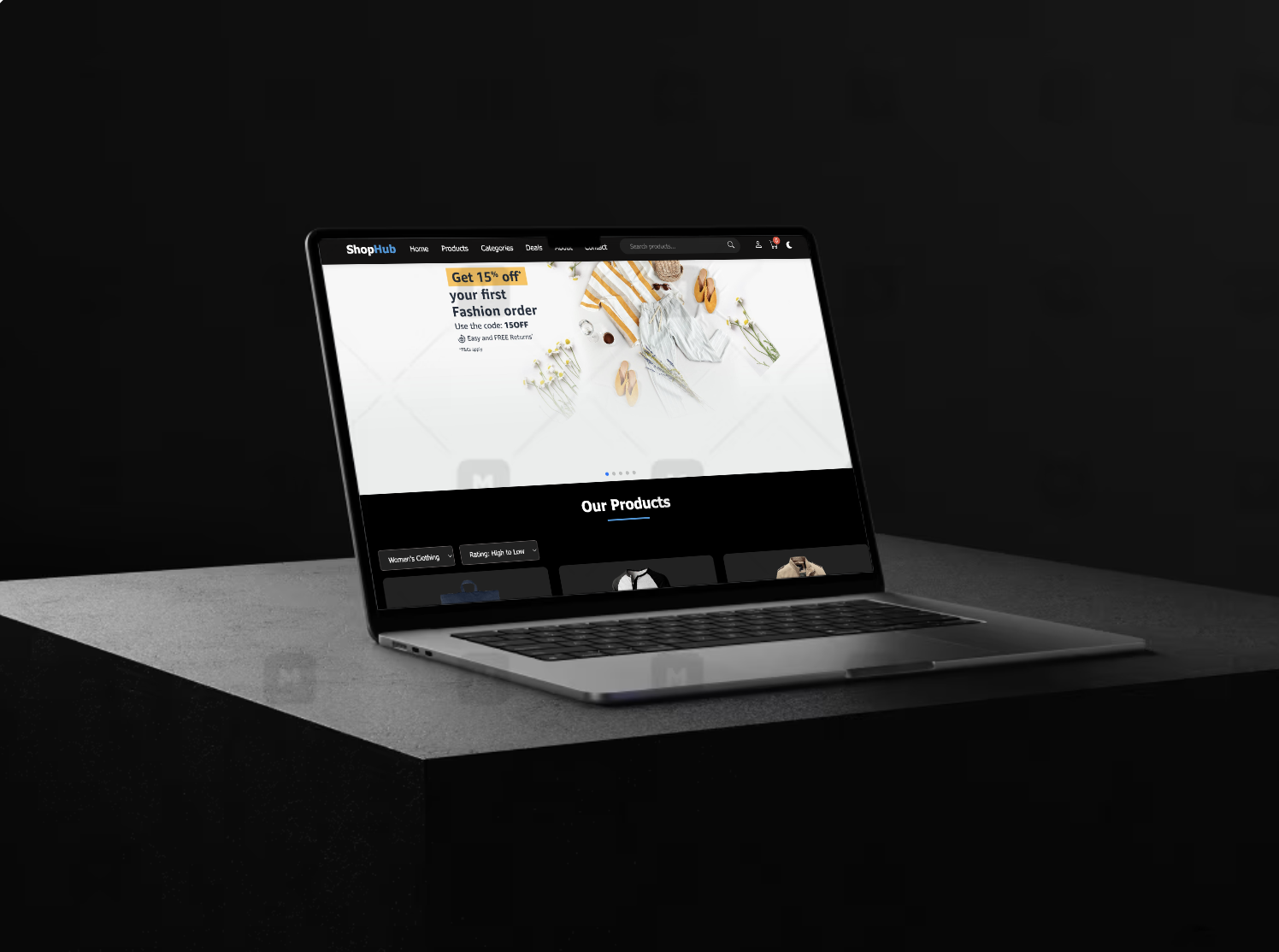 E-commerce Store (Vanilla JS + FakeStoreAPI) preview